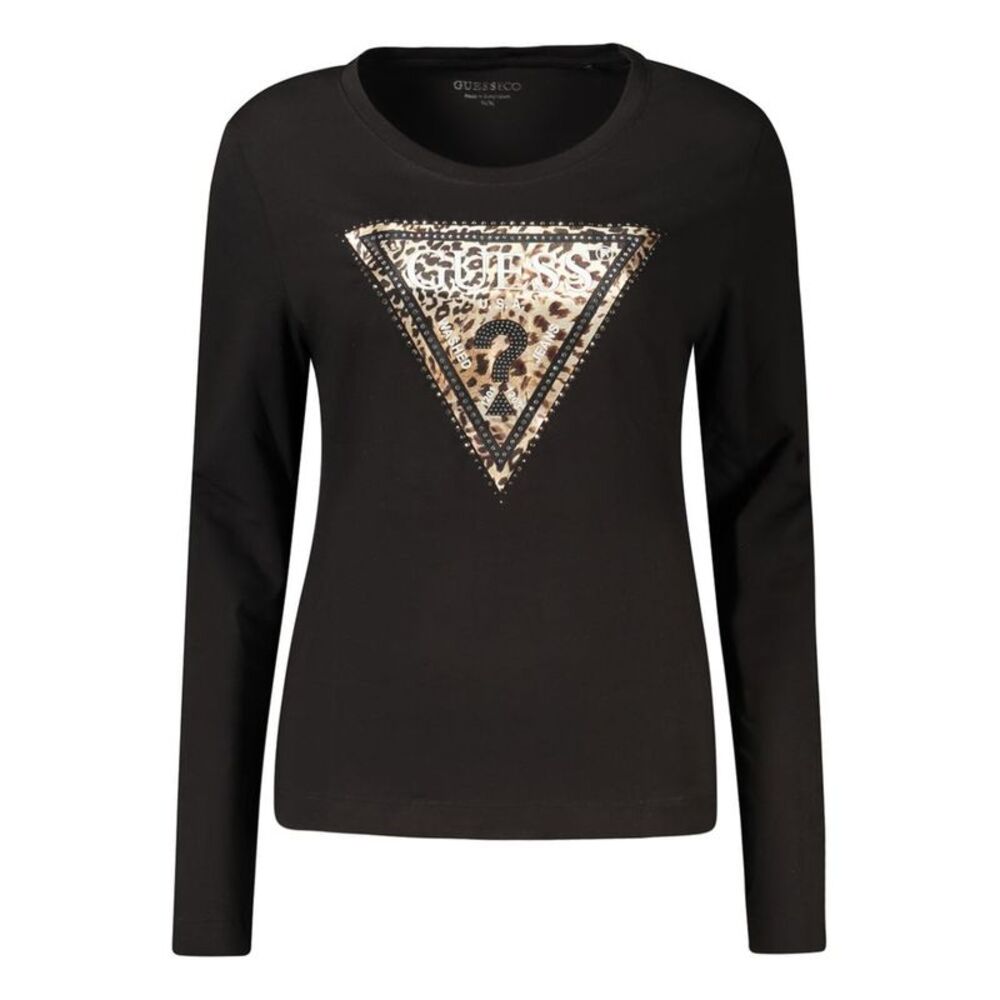 Guess Jeans Black Cotton Women's T-Shirt